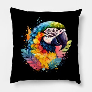 parrot lover - watercolor parrot lover Pillow