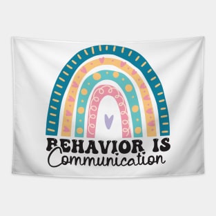 Behavior Is Communication SPED Teacher Gift, BCBA , autism , school psychology ,Special Ed Teacher Tapestry