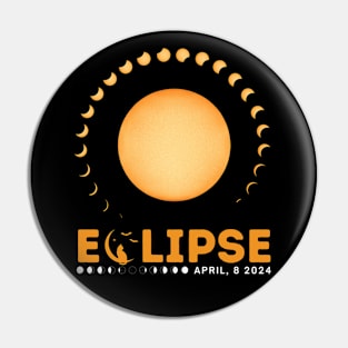 TOTAL ECLIPSE 2024 MOON TIME Pin