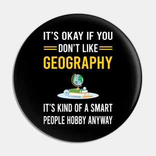 Smart People Hobby Geography Geographer Pin