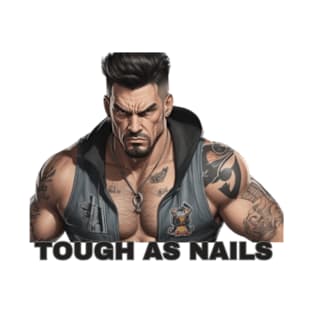 Tough As Nails - Tough Guy Design T-Shirt