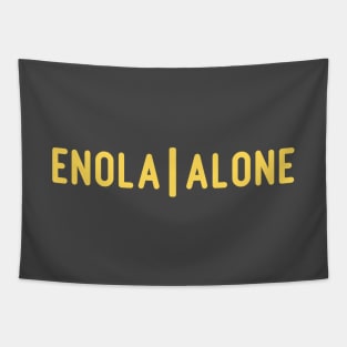 Enola Alone 2, mustard Tapestry