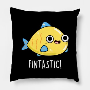Fintastic Cute Fish Pun Pillow