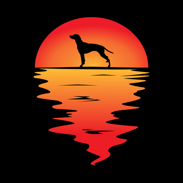 Sunset Dog Dalmation by Shirtjaeger