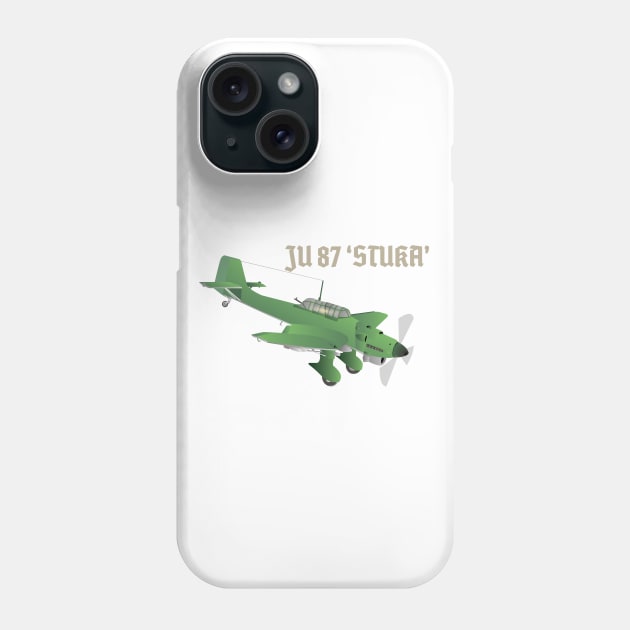 Junkers Ju 87 Stuka Bomber Airplane Phone Case by NorseTech