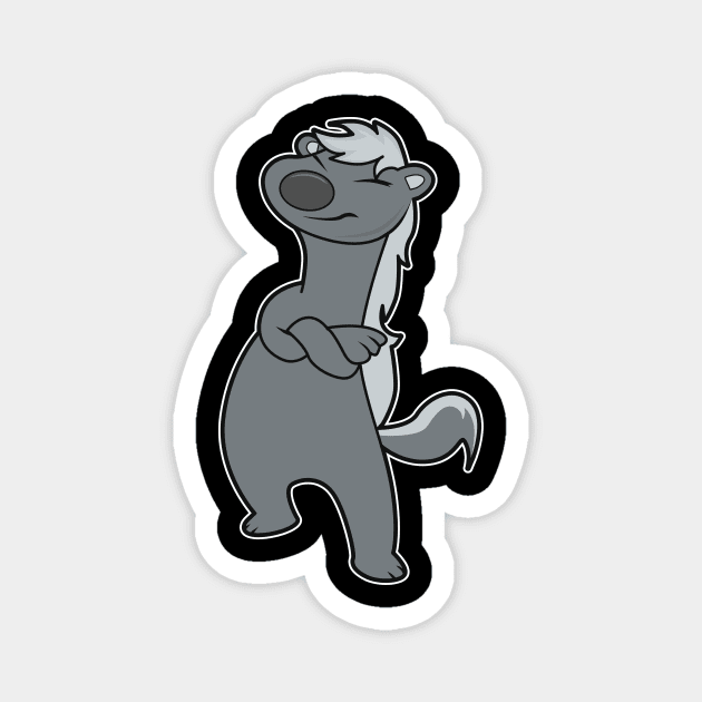 Cool Badger Magnet by Imutobi