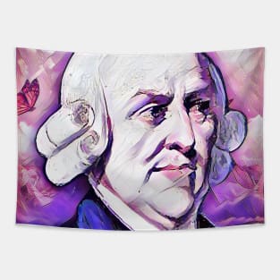 Adam Smith Pink Portrait | Adam Smith Artwork 8 Tapestry