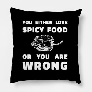 You Either Like SPicy Food Or You Are Wrong Pillow