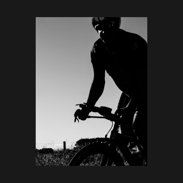 Silhouette cyclist by brians101