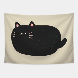 Black Cat Loaf Tapestry