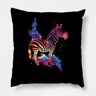 Zebra Watering Holes Pillow