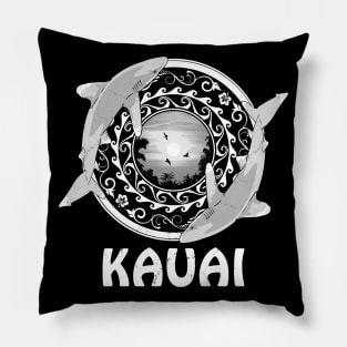 Kauai Oceanic Whitetip Sharks Pillow