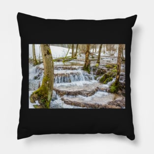 Calc-sinter or Travertine terraces, Gutenberg, South Germany Pillow