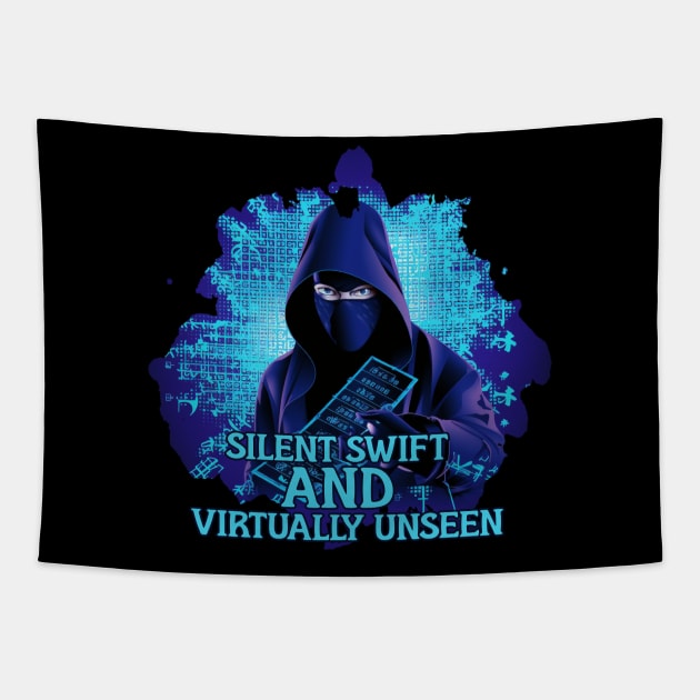 Ninja Hacker Tapestry by Pixy Official