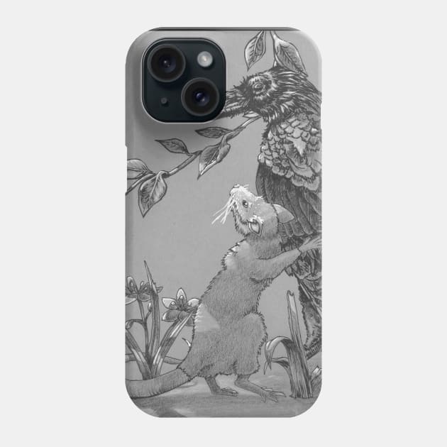 Raven Corvid Dragoon Phone Case by iethun