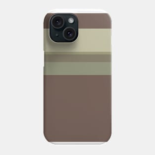 An occassional harmonization of Purplish Brown, Grey Brown, Brown Grey, Putty and Artichoke stripes. Phone Case