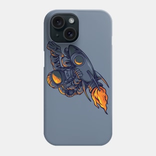 Astronaut Surfing on a Rocket Phone Case