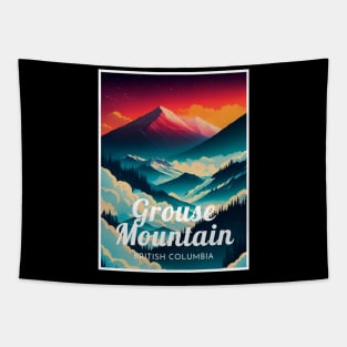 Grouse Mountain British Columbia Canada Ski Tapestry