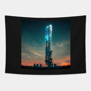 Holographic tower Tapestry