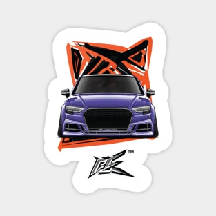 audi rs3 purple Magnet