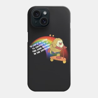 To Live Is To Suffer / Vintage Look Aesthetic Nihilism Design Phone Case