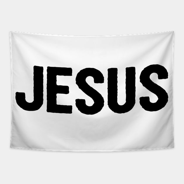 Jesus Name Funny Religious Christian Tapestry by Happy - Design