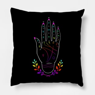 Palmistry hand Pillow