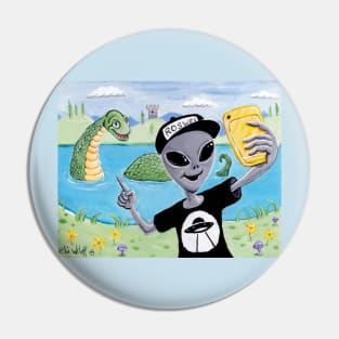 Loch Ness selfie Pin