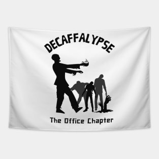 Decaffalypse Coffee Zombie Funny Office Humor Tapestry