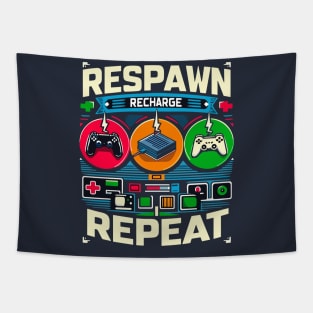 RESPAWN RECHARGE REPEAT Tapestry