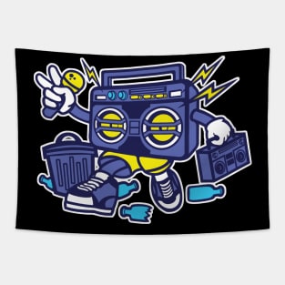 Trashed Boombox_for mids Tapestry