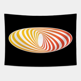 Mesmerizing Spiral Snake Eye Tapestry