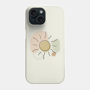 Sun Line Art Phone Case