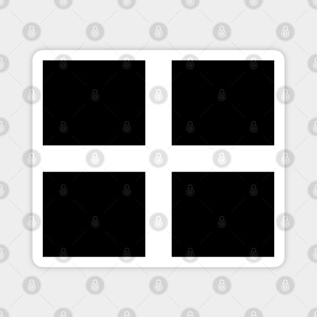 Flag of Cornwall, St. Piran's Flag Magnet by SolarCross