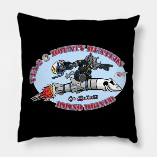 Bounty Hunters Rhino Nose Art Pillow