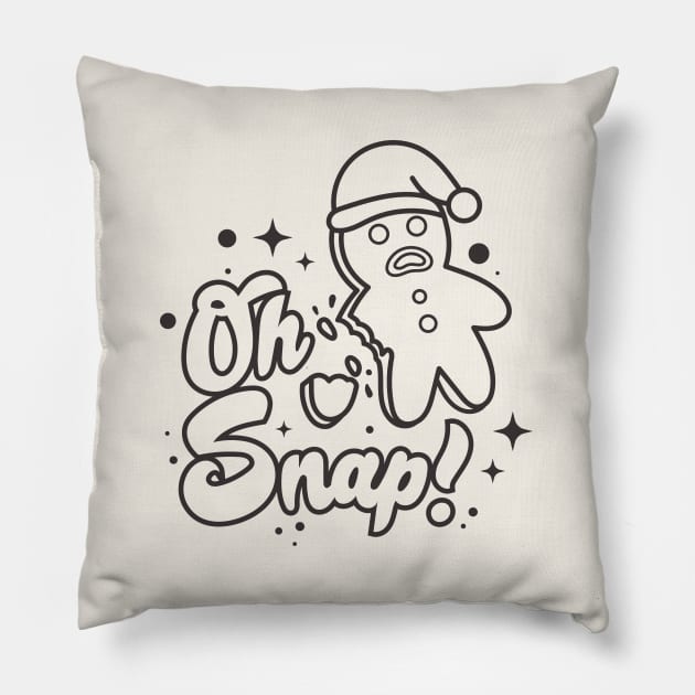 Oh Snap! Pillow by Nessanya