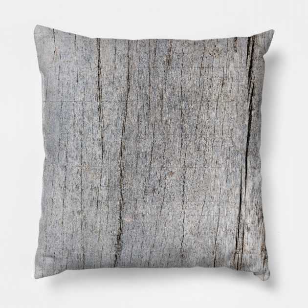 Natural Untreated Timber Texture Pillow by textural