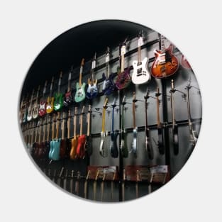 Wall of Guitars Pin