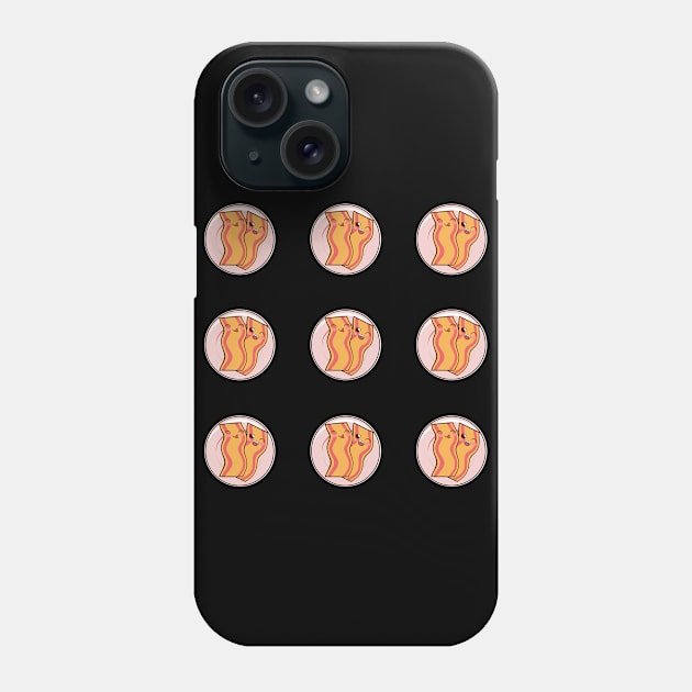 Fried Bacon Pattern Phone Case by DazzlingApparel