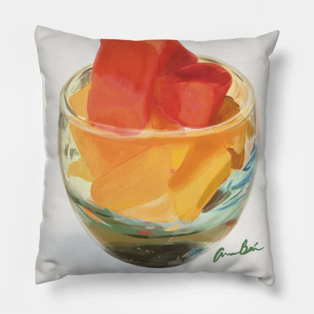 Fruit Cup Pillow by Ame Bai’s Creations