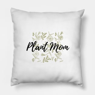 Plant Mom Floral Pattern Pillow