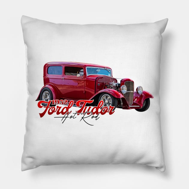 1932 Ford Tudor Hot Rod Pillow by Gestalt Imagery
