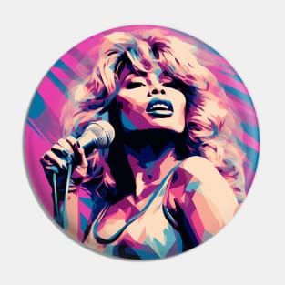 Tina Turner Funky Popart Portrait by LozsArt Pin