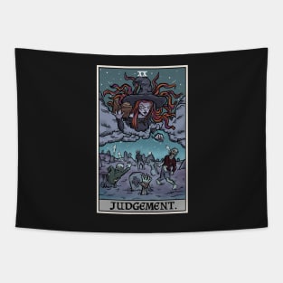 Judgement Tarot Card Necromancer Witch & Zombies Terror Tarot Edition Tapestry