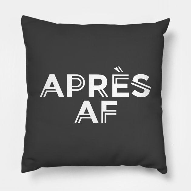 Apres Funny Winter Celebration Drinking Pillow by MandeesCloset