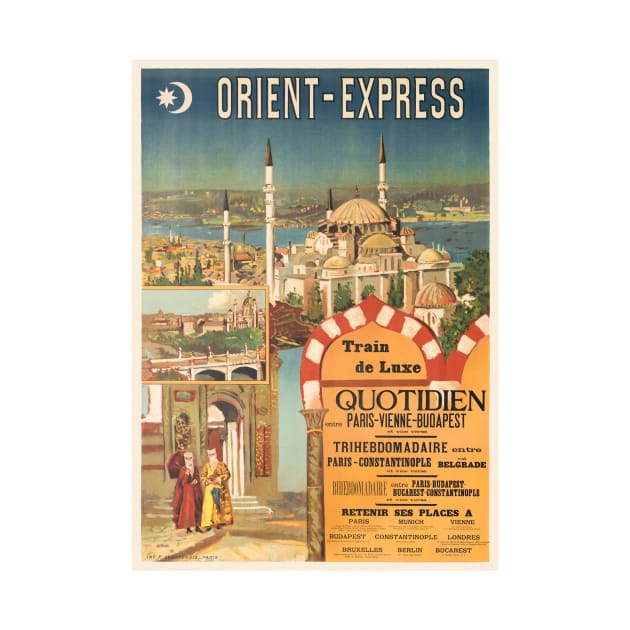 Orient Express France Vintage Poster 1910s by vintagetreasure