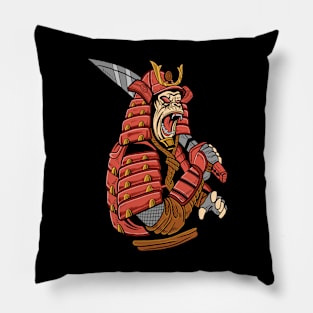 Samurai Monkey Pillow