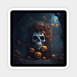 Halloween skull Magnet