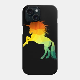 Silhouette of a cute unicorn Phone Case