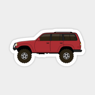 fj80 Land Cruiser red Magnet